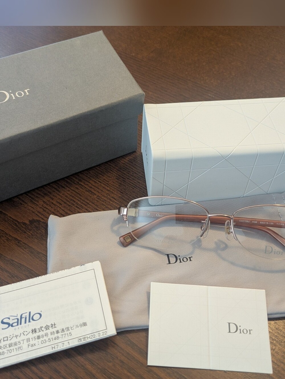Dior Women's Half-Rim Eyeglasses with